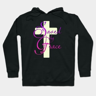 Saved by Grace with Cross Hoodie